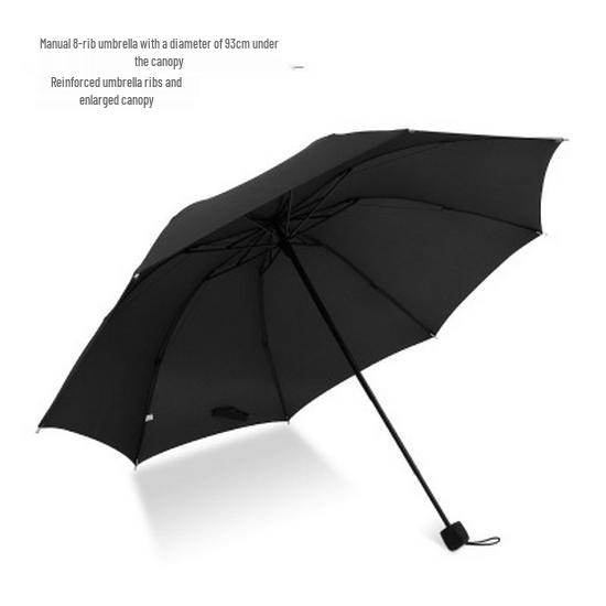 Extra-Large Reinforced Double Business Umbrella - UV Protection & Weather Resistant