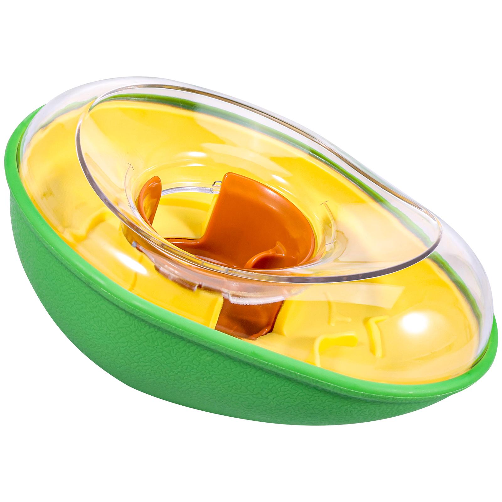 Avocado Dog Feeder Toy Non Spill Treat Dispenser Wobble Toy Interactive Pet Slow Feeder Bowl Pet Supplies for Dog Cat