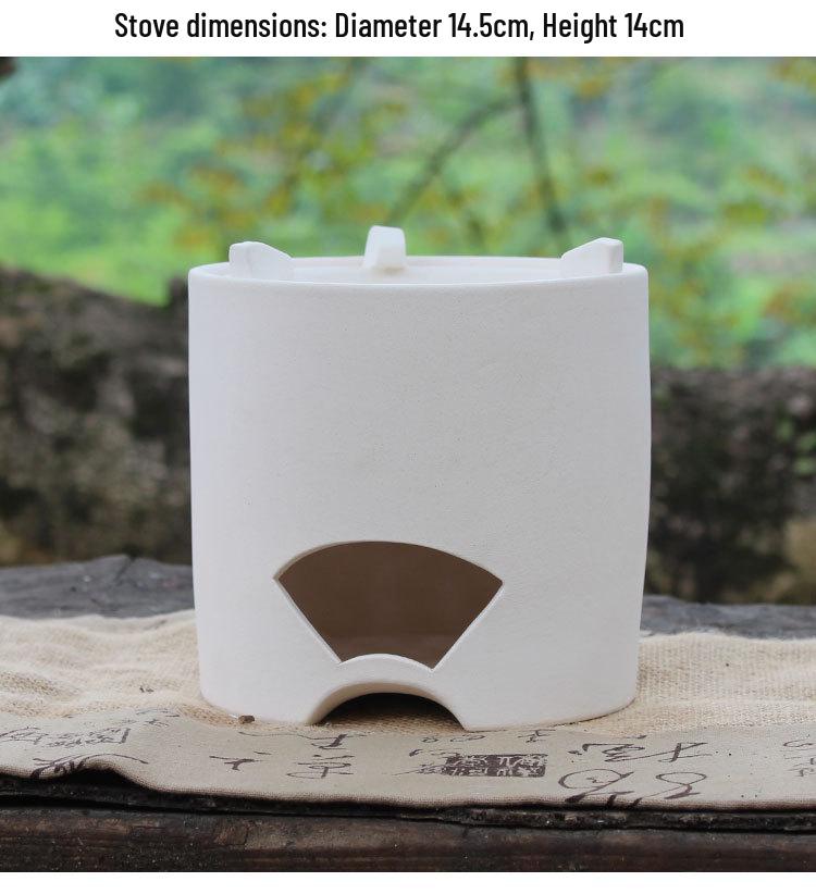 White Clay Gongfu Tea Brewing Stove Kettle