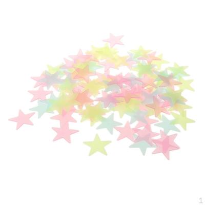 100 Pieces The Plastic Sticker Kids Ceiling Wall Bedroom Decor