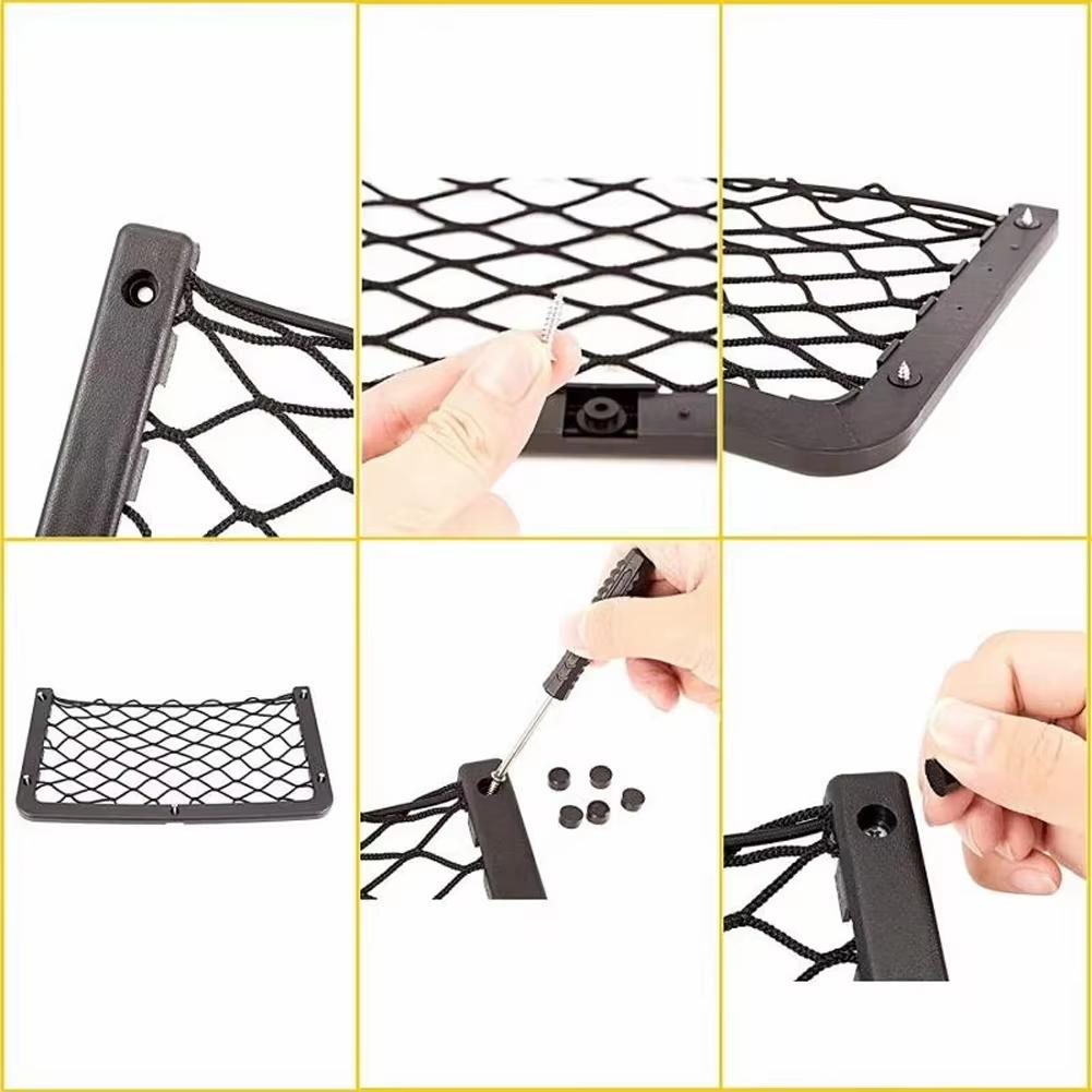 Easy Installation Car Seat Organizer Storage Net Bag