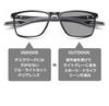 Blue Light Cutting Glasses Dimming Discoloration Computer Glasses Change To Sunglasses for PC Work When Going Out JIS Standard UV Protection