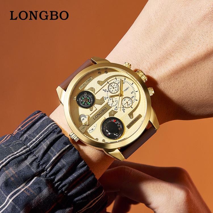 Longbo Unisex Retro Luxus Wasserdichte Quarz-Armbanduhr 83765
