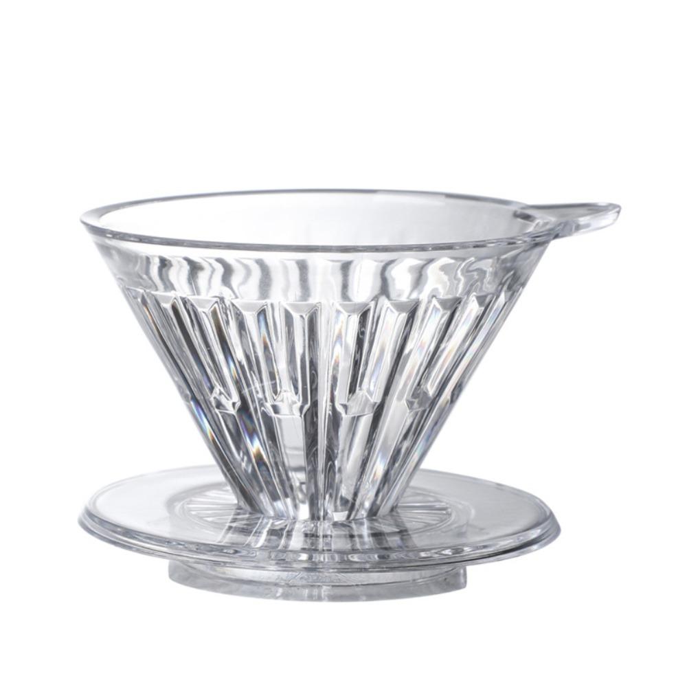 

Многоразовая воронка для кофе пуровер, пластиковая чашка-фильтр для кофе, кофеварка, кофейная воронка, бариста прозрачный