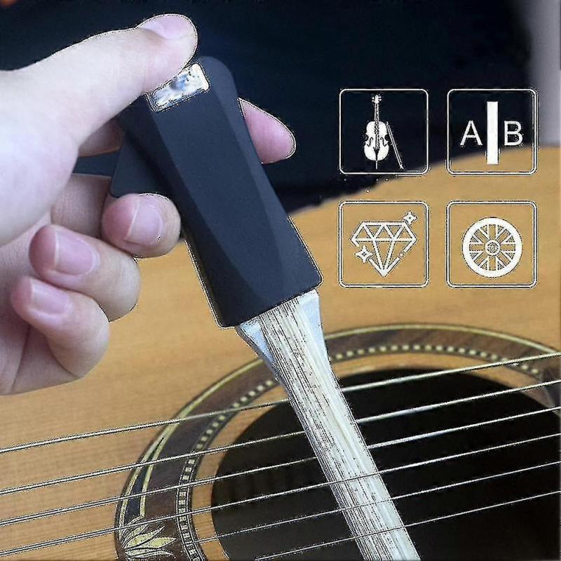 Guitar bow, Aluminum alloy and ABS material, Horsehair bow hair, Double-sided design