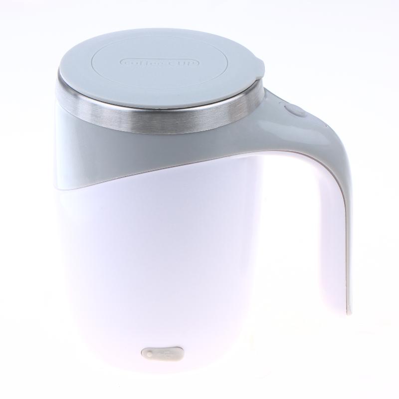 Portable Rechargeable Self Stirring Mug Electric Coffee Mixer Cup 380ml Food Grade Stainless Steel for Outdoor Picnic