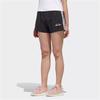 Adidas Neo Three Stripe Color Block Elastic Waist Casual Shorts Women Shorts Black GM2353