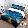 Illuminated pyramid and aurora. Bedding sets Duvet cover sets Duvet covers Pillowcases(1 * Duvet Cover 2 * Pillowcases without duvet insert)