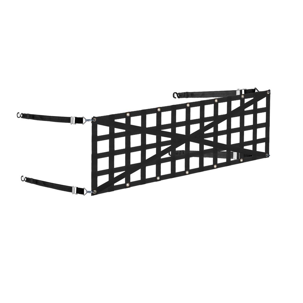VEVOR Tailgate Net, 54 In X 18 In, Heavy Duty Cargo Net for Truck Bed with 4 Adjustable Telescopic Straps, Cross-reinforced Design
