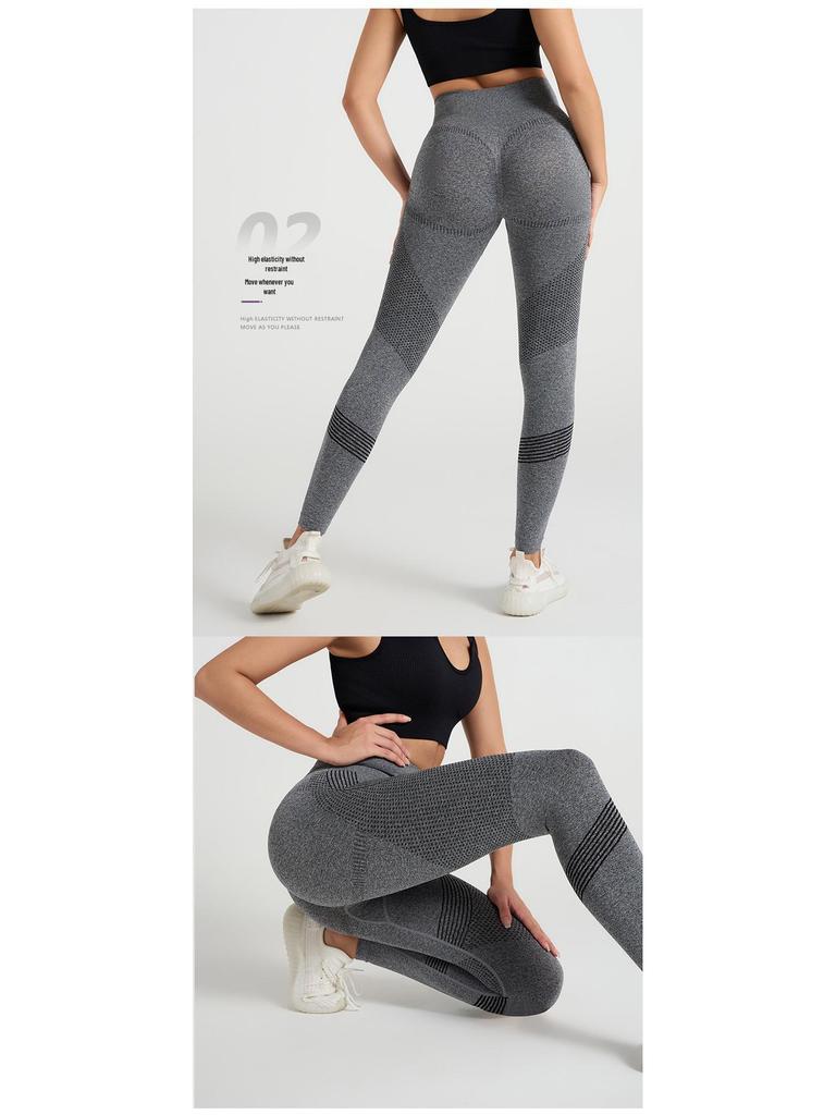Women's Seamless High Waist Yoga Pants - Tummy Control, Butt Lifting, Quick-Dry Stretch for Running, Fitness, and Outdoor Activities