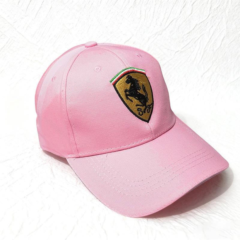 For Ferrari F1 Team Men's and Women's Casual Cap Embroidery Emblem High-end Fashion Outdoor Sports Caps Racing Fans Baseball Hat HS6