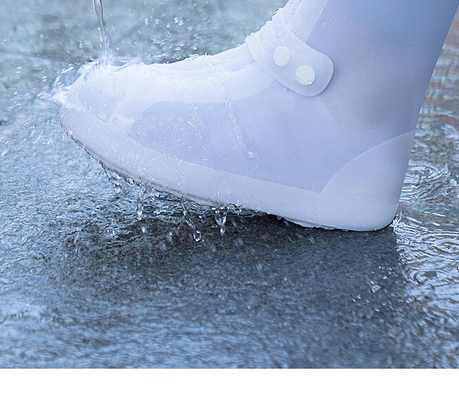 Herren Wasserdichte Rutschfeste Silikon Überschuhe - Langlebige, Verdickte Regenstiefel für Regentage
