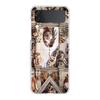 Renaissance Art Painting Phone Case For Samsung Galaxy Z Flip 3 4 5 Hard Folding Clear PC Bumper For Samsung Z Flip 6 Cover