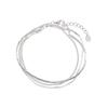 Xiaomi 100% Solid 925 Sterling Silver Retro Bracelet for Women Men Vintage Handmade Double Layers Bracelet Birthday Gift