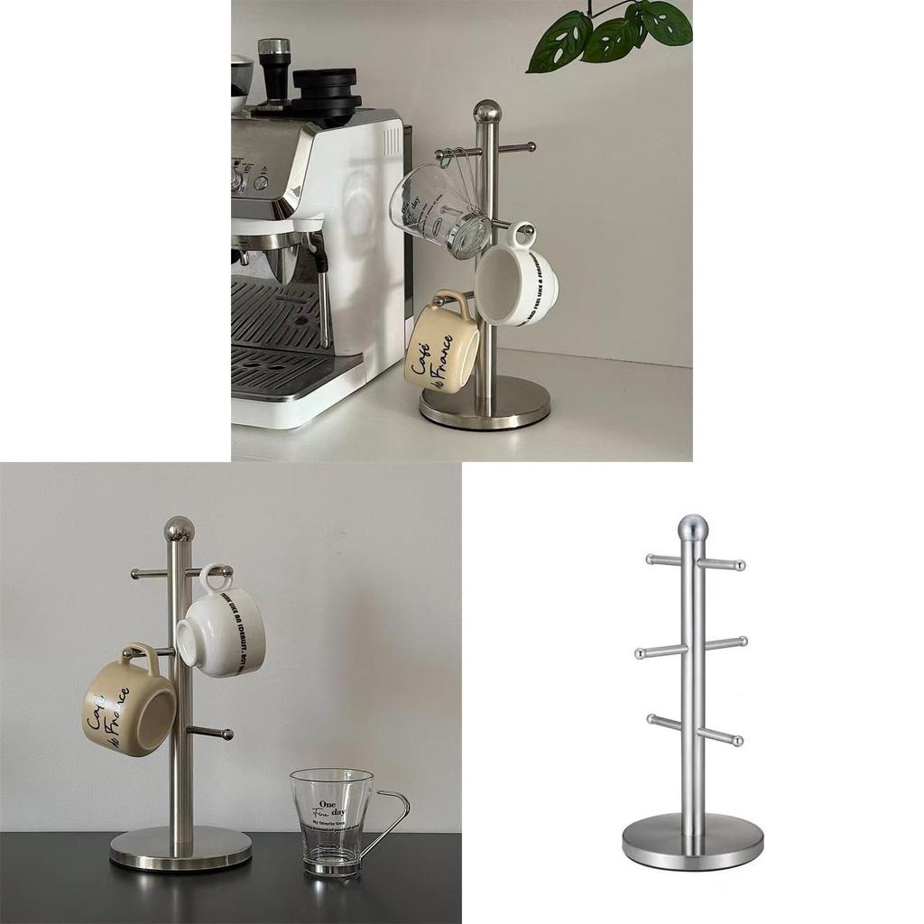 Creative Wallmounted Coffee Mug Organizer With Metal Hooks For Home Decor And Gift