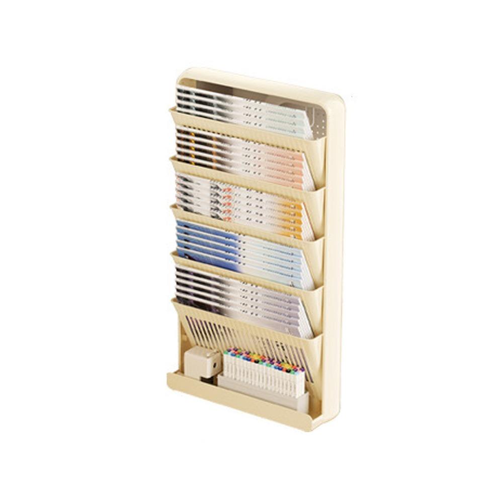 Removable Study Desk Organizer Multi-Layer Side Mounted Bookshelf  Student Table