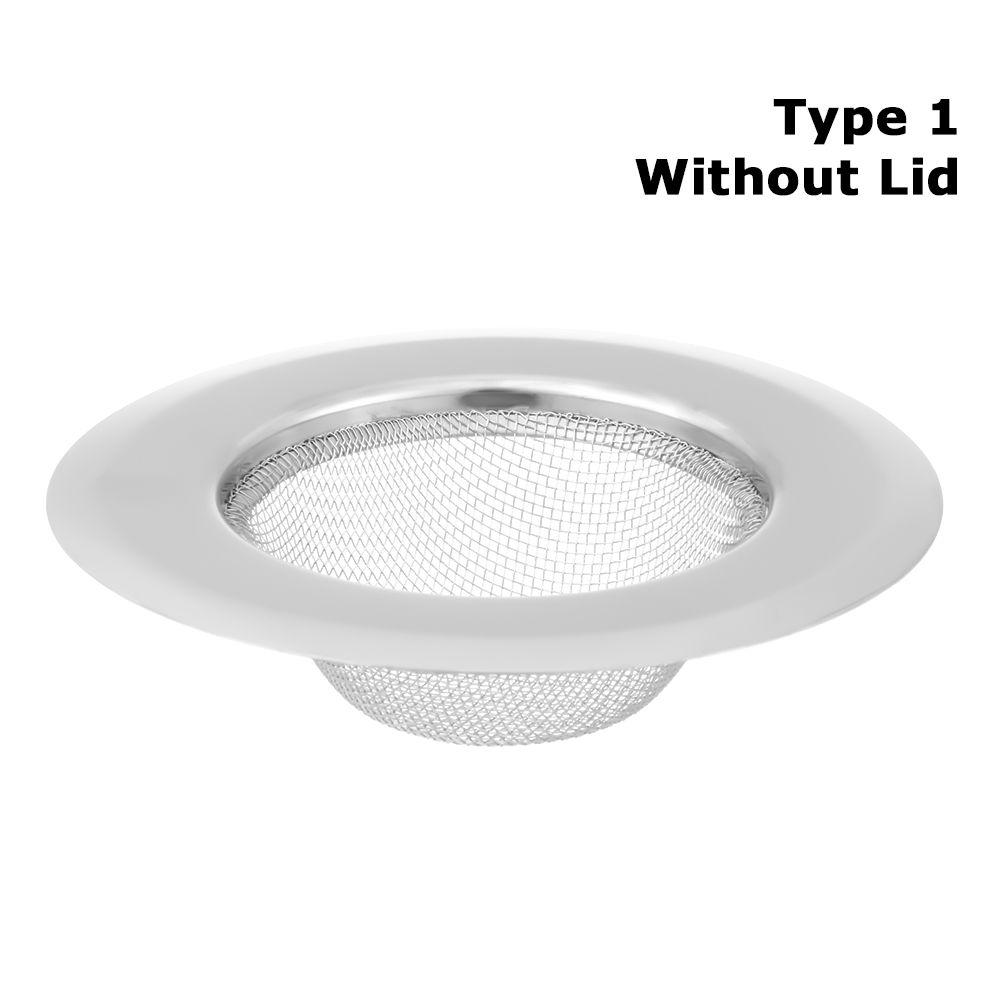 Sită Chiuvetă din Oțel Inoxidabil cu Capac Dop de Păr Alimentar Coș Filtru Colander Găură de Scurgere