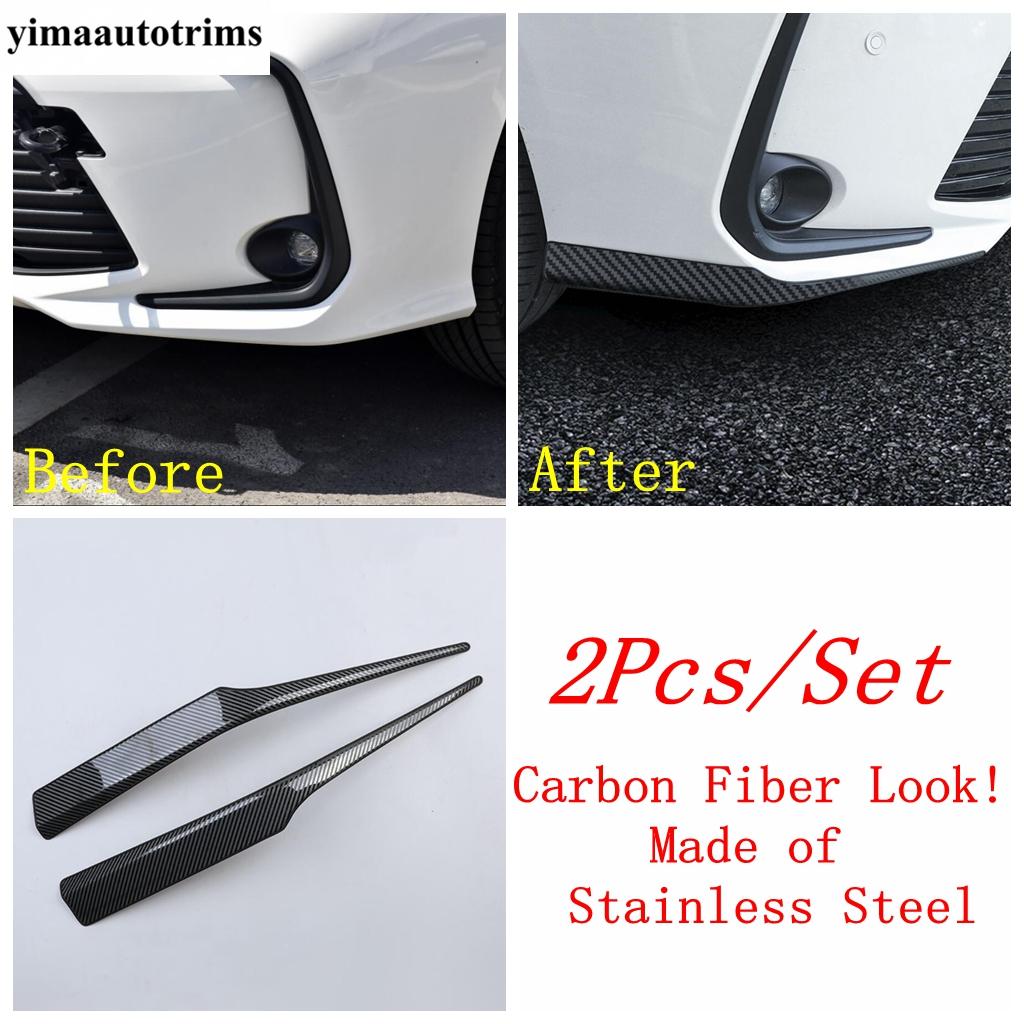Front Rear Bumper Corner Protector Cover Trim Blue Black Silver Stainless Steel Accessories For Toyota Corolla E210 - 2025