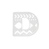 Capital Letter D Frame Metal Silvery Stencil Embossing Cutting Dies For Diy Scrapbooking Paper Album Cards Making