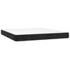 Box Spring Bed with Mattress Black 160x200 cm Velvet