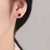 Zirconia Stud Earrings One Carat Main Stone Earrings Hypoallergenic Flat Back Earrings Comfortable Shiny Daily Wear Jewelry for Women Men