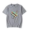 Retro Music Men's Women's Short Sleeve 80s Cassette Ribbon Pencil Men's Women's Oversized Loose Couple's T-Shirts