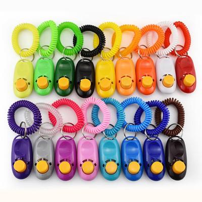 Haustier Katze Hund Training Clicker Hochwertig Hunde Clicker Trainer Hilfe Verstellbares Elastisches Seil Haustier Rasseln Hundetrainingszubehör