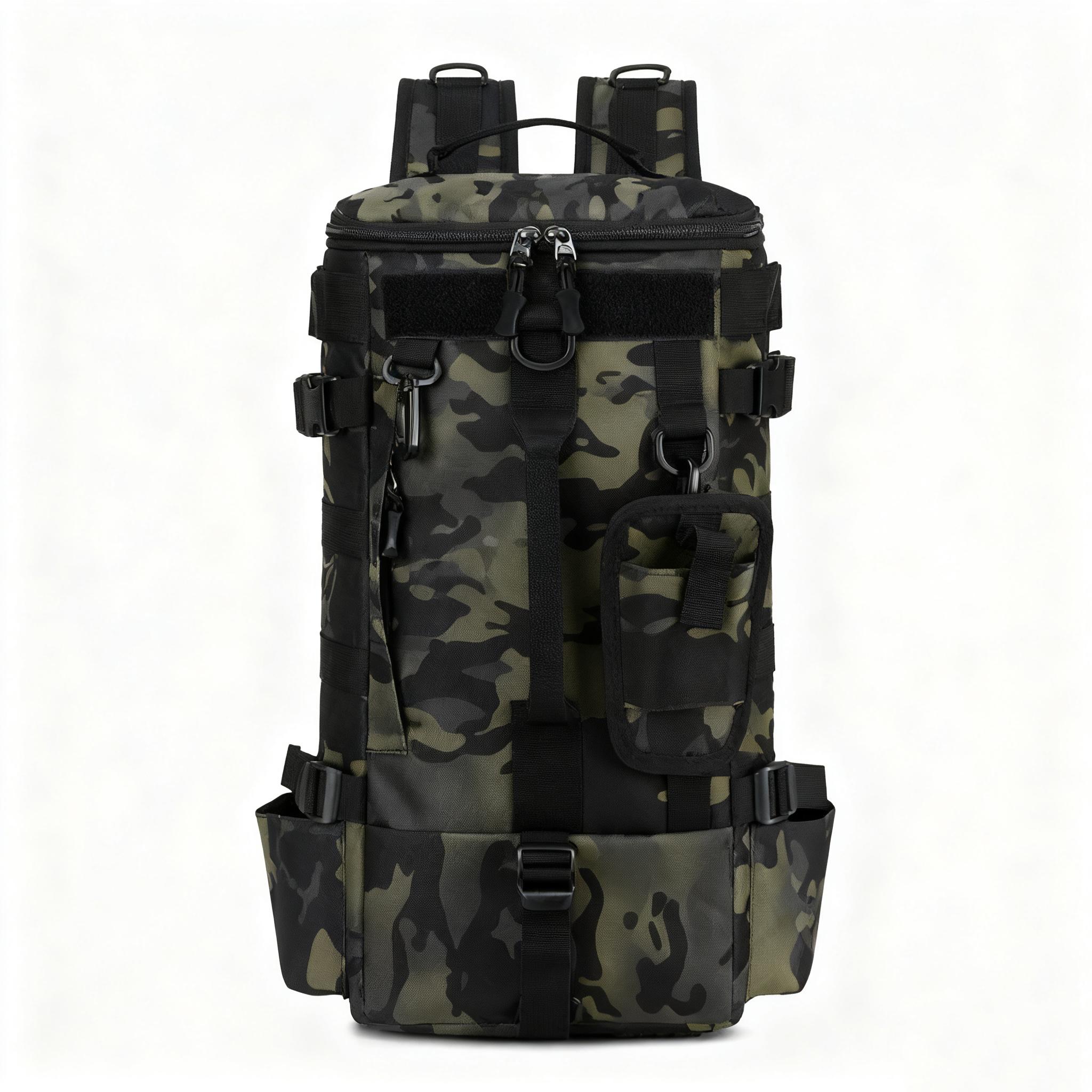 Multifunctionele Visrugzak Tackle Bag met Hengelhouders Visuitrusting Opbergruimte Waterdicht Slijtvast Buiten Sporttas
