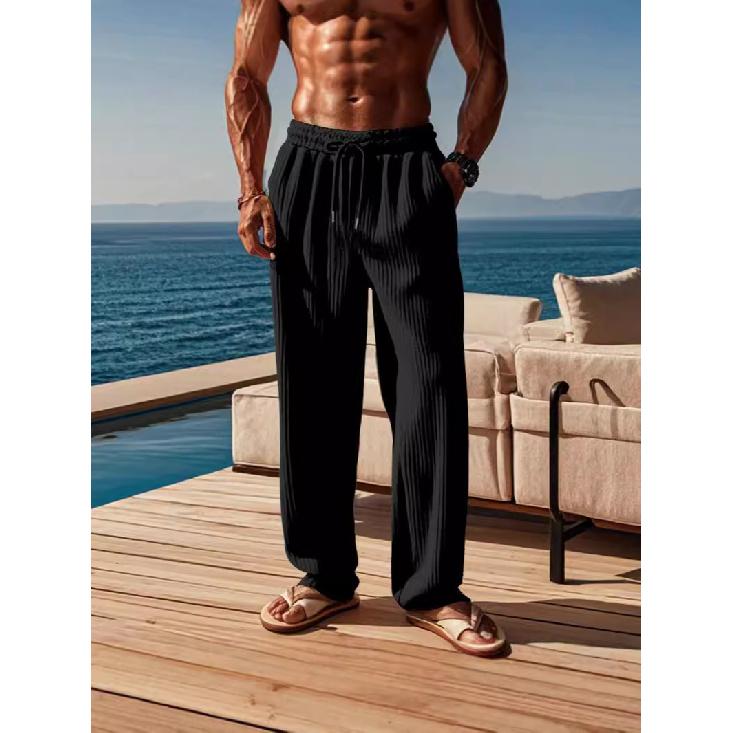 

Нові весняно-літні чоловічі повсякденні спортивні штани. Фітнес-штани. Чоловічі штани. M чорний