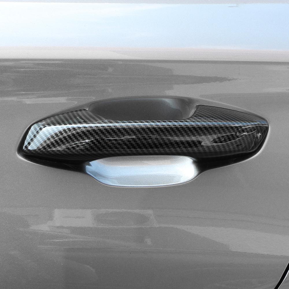 Bilens Ytterdörrhandtagsskydd Klistermärke Trim för BYD Atto3 Atto 3 2025 2025 2025 ABS Imitation Kolfiber Dekoration RHD/LHD