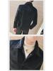 Herren Slim Fit Wollmantel - Britischer Stil, Kurz, Doppellagig, Imitat Nerz, Herbst- & Winter-Freizeitjacke