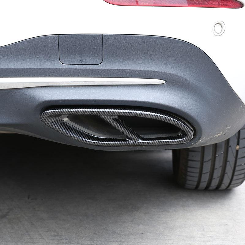For Mercedes Benz GLC A B C E Class X253 W205 W213 W176 W177 W246 W247 2016- Car Exhaust Pipe Cover Trim Car Accessories