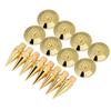 Insulator Gold 6mm x Noise Audio Shock for Musical Instruments Spikes, 8-Pack, Metal, Plated, 36mm, Reduction, Adjustable, Insulators, Resistant,