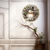 Snowman Wreath Round Metal Wall Art Christmas Holiday Decor Home Gift Indoor Outdoor