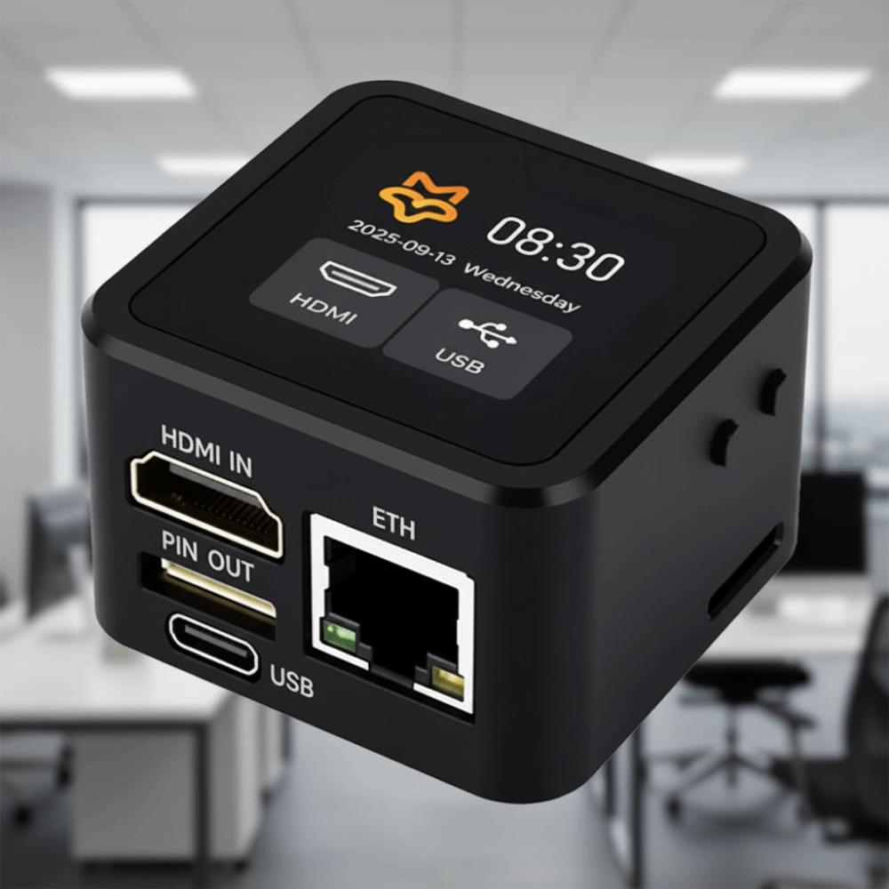 HDMI-Compatible IP KVM Lightweight Design Remote Management Tool HID Signal Output  Device Control