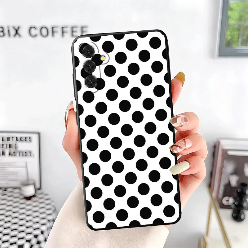 Polka Dots Art Fashion Desgin Soft Phone Case for Samsung A17 A37 A57 A16 A26 A36 A56 A15 A25 A35 A55 A14 A24 A34 A54 A13 A23 A3