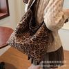 Suede Leopard Print Bag Women's 2025 New Shoulder Bag Autumn and Winter Tote Bag Large-capacity Work Commuter Women's Bag