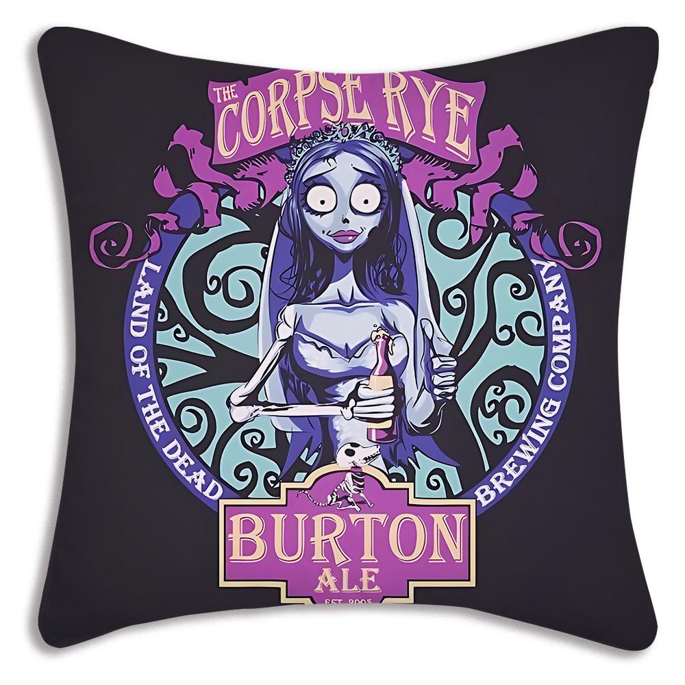 Cute Corpse For B-Bride Pillow Covers Cartoon Sofa Decorative Home Double-sided Printing Short Plush Cute Cushion Cover
