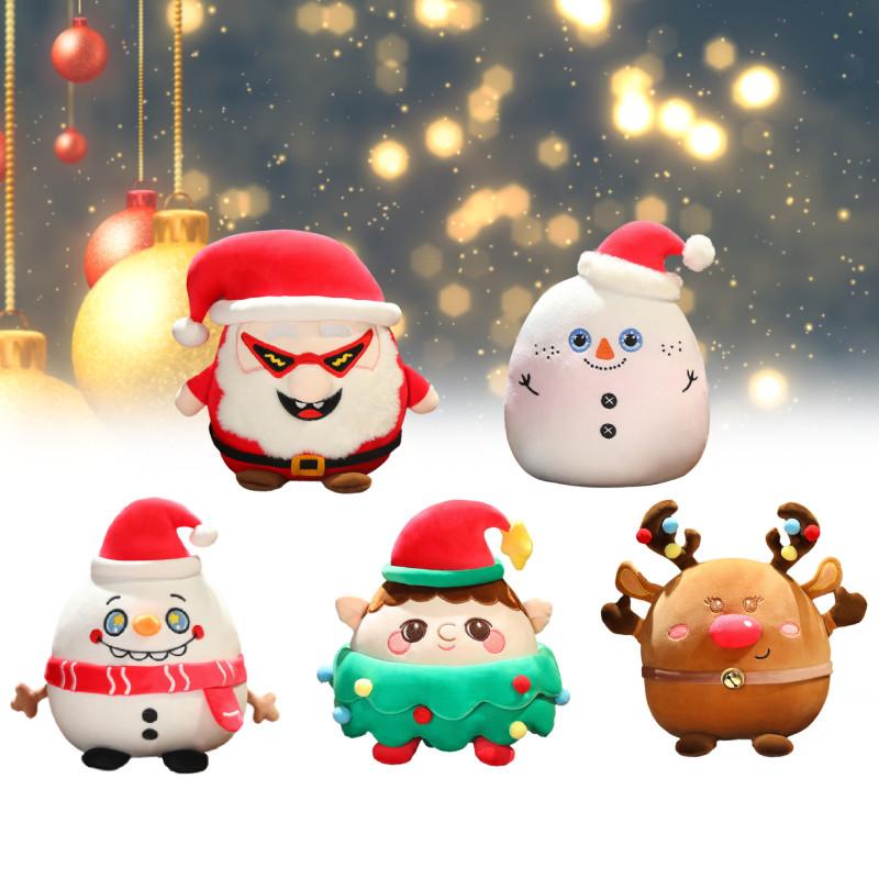 Christmas Plush Toy Santa Claus Snowman Deer Doll Stuffed Animal Xmas Decor