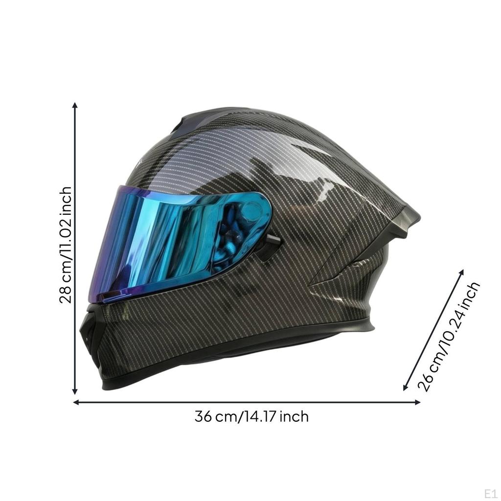 Twin Visor | Aerodynamic, Helmet with Headset, for Daily Commute L Carbon Fiberblue