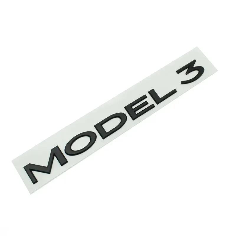 Original 3D ABS Letters Logo For Tesla MODEL 3 Y Car Rear Tailgate Trunk Emblem Badge Decal Stickers Auto Styling Accessories
