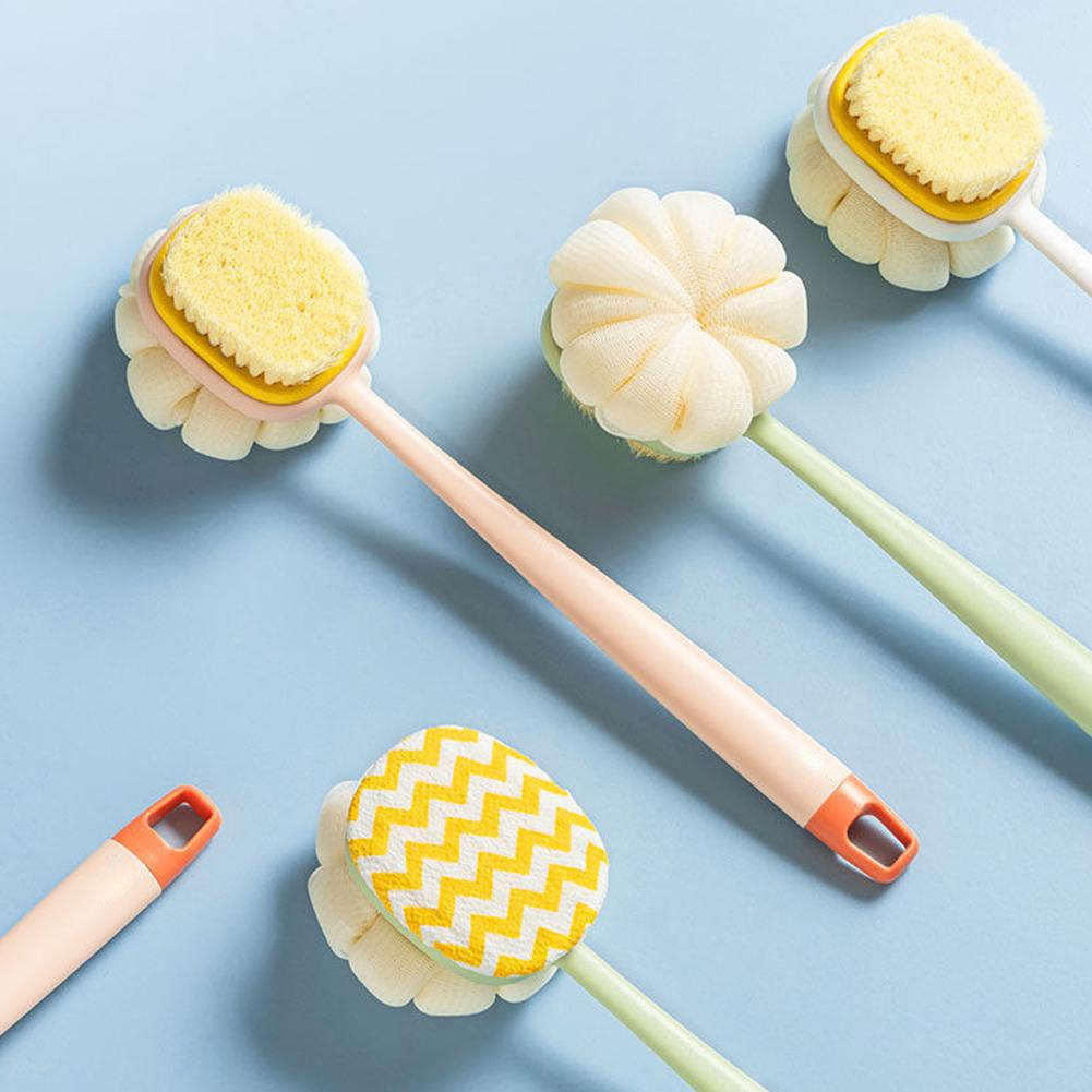 Long Handle Back Brush for Shower Soft Bristles Body Exfoliating Bath Brush Skin Health Shower Back Scrubber Bath Supplies
