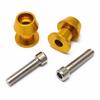 8/10mm Aluminium Motorradständer Schwingarmspulen Slider StänderSchraube Schwingarm Motorradzubehör 2 Stück/Packung