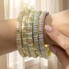 Traditional Vintage Cloisonne Bangle Colorful Women's Hand Bracelet Elegant Flower Bangle Girls
