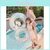 Shimmering Love Heart Cherry Swim Ring Thickened Adult Inflatable Float For Beginners