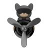 New Style Cartoon Bulldog Pilot Car Air Freshener Perfume Automobile Interior Perfume Clip Fragrance Ornament Car Accessories
