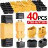 1-20Pair XT60 Connectors Male Female Bullet Connectors Plugs Gold Plated XT60H Bullet Adapters for RC Lipo Battery Car Boat