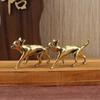 Animals Small Fox Animal Figurine Attracting Peach Blossoms Cartoons Small Fox Brass Craft Desktop Ornaments