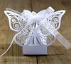 10 Pcs Hollow Butterfly Gift Paper Boxes Creative Laser Cutting Wedding Candy Dragee Box Cookie Carton Wrapping Package