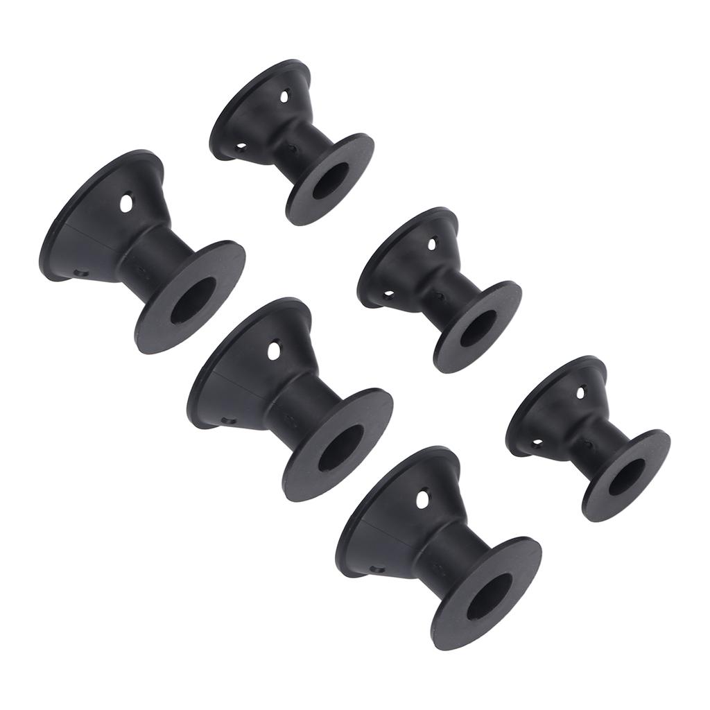 20pcs Mushroom Shaped Hair Curler Household Silicone Women Girls Hair Roller Styling Tool Black